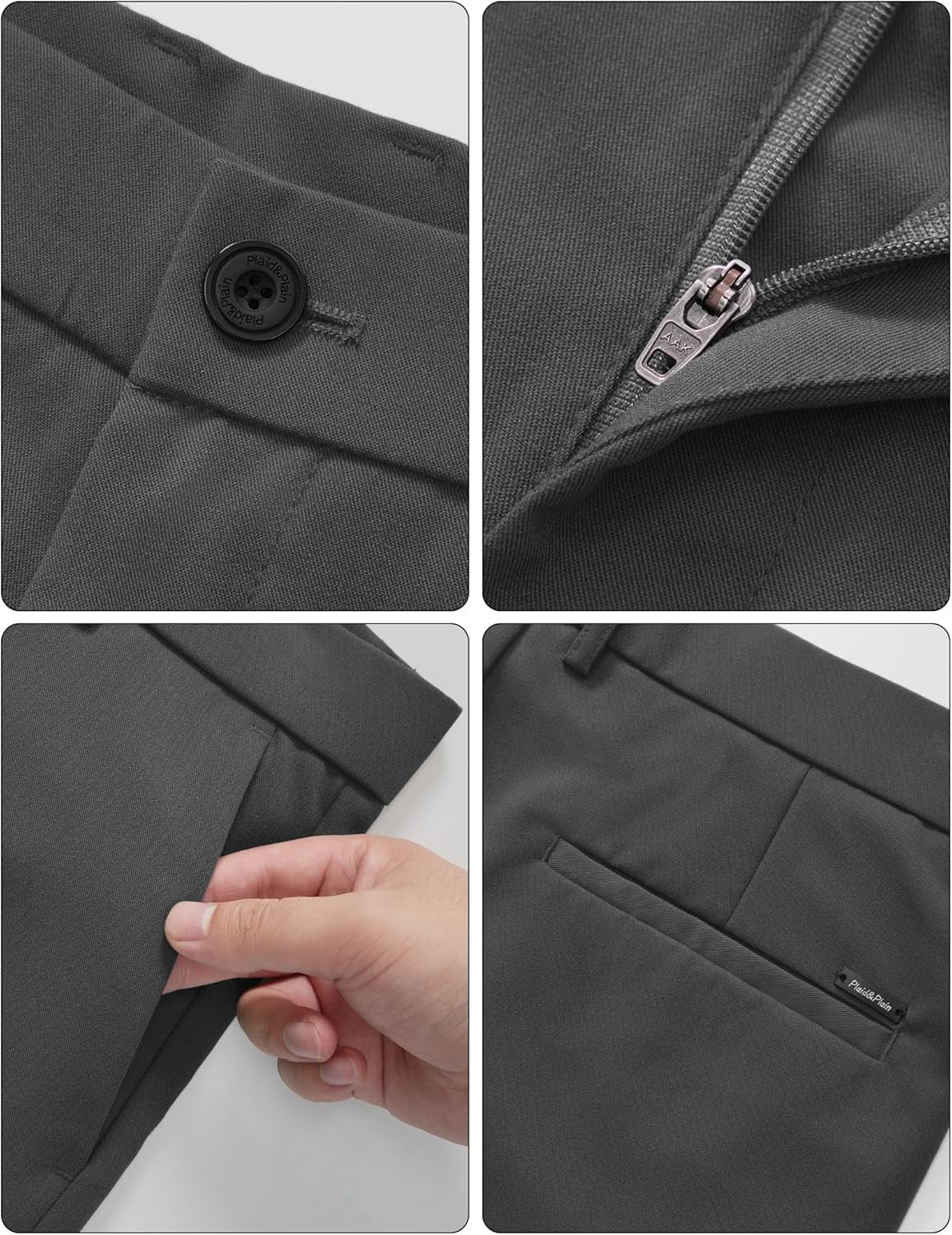 Men’S Slim Fit Dress Pants Stretch Dress Pants
