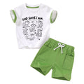 Toddler Baby Boy Summer Shorts Outfits Short Sleeve T-Shirt Shorts Clothes Set for 3-4T